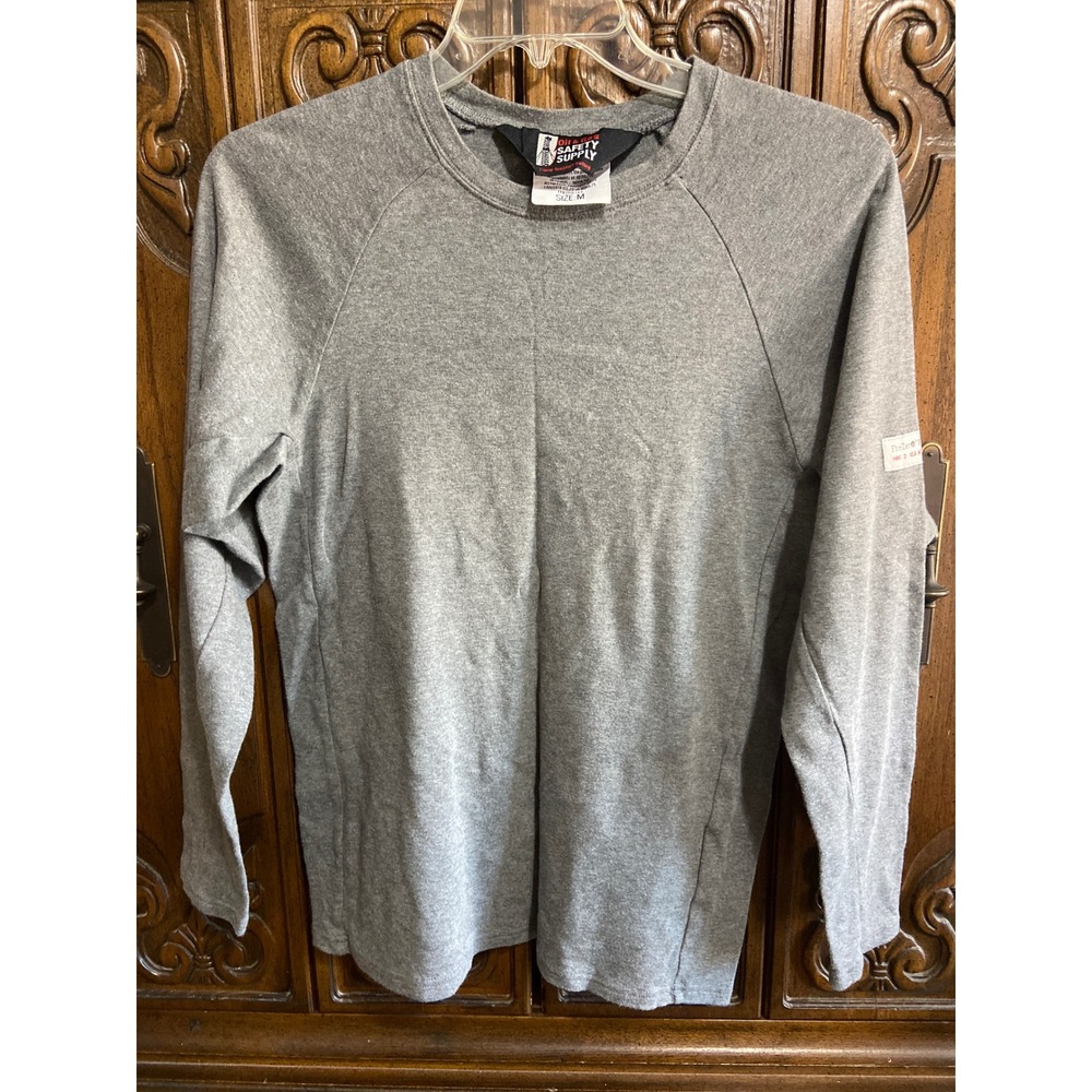 Oil & Gas Safety Supply FireZero FR Shirt Gray Long Sleeve HRC 2 ATPV 10.6 Men M